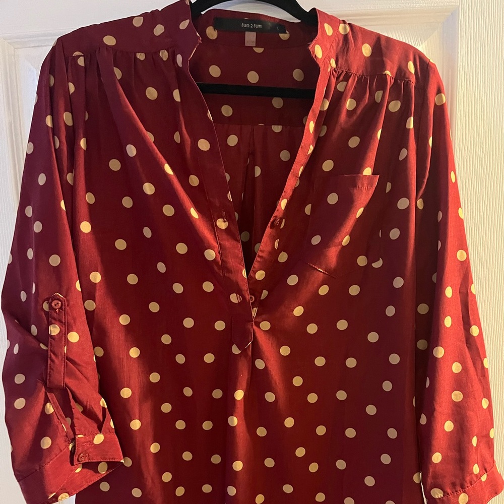 Fun 2 Fun woman’s blouses . Very flattering!